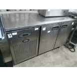 Foster 2 Door Prep Top Fridge