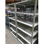 2 x 5 Tier Shelving Units