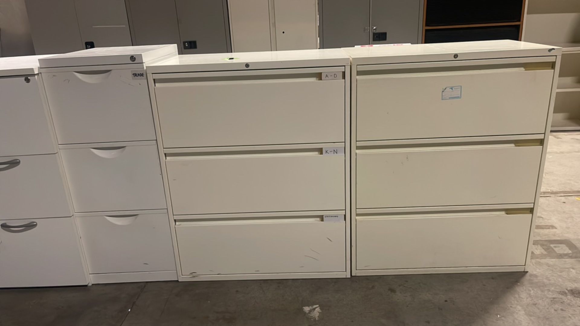 Metal Filing Cabinets x3