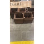 Wooden Garden Planters x5