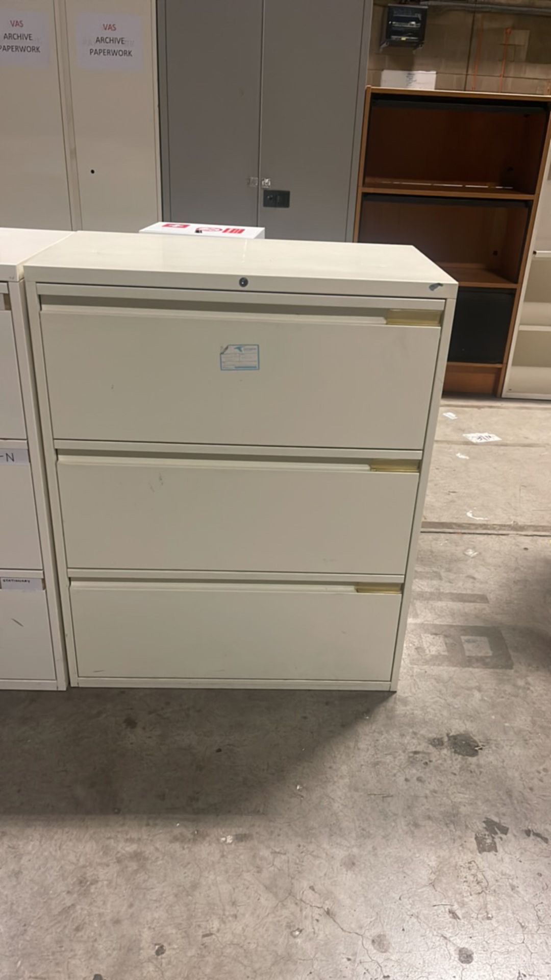 Metal Filing Cabinets x3 - Image 2 of 6