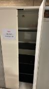 Cream Metal Storage Cabinet