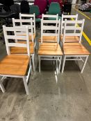 White Wooden Chairs x7