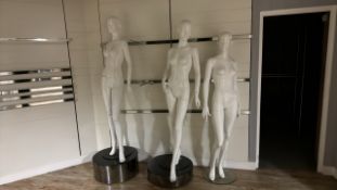 Female Mannequins & Stand x3
