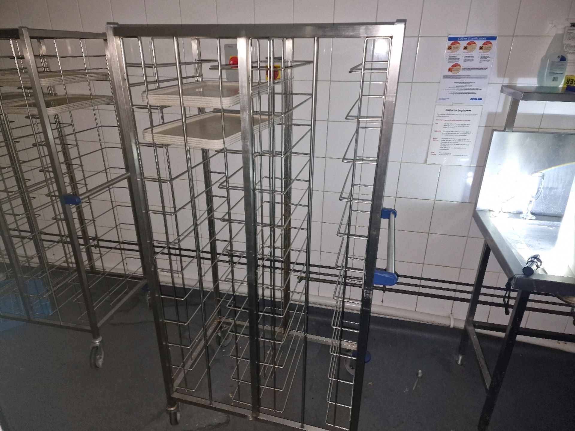 Metal Tray Storage Trolly