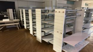 Mobile Retail Dual Sided Display Shelves x6