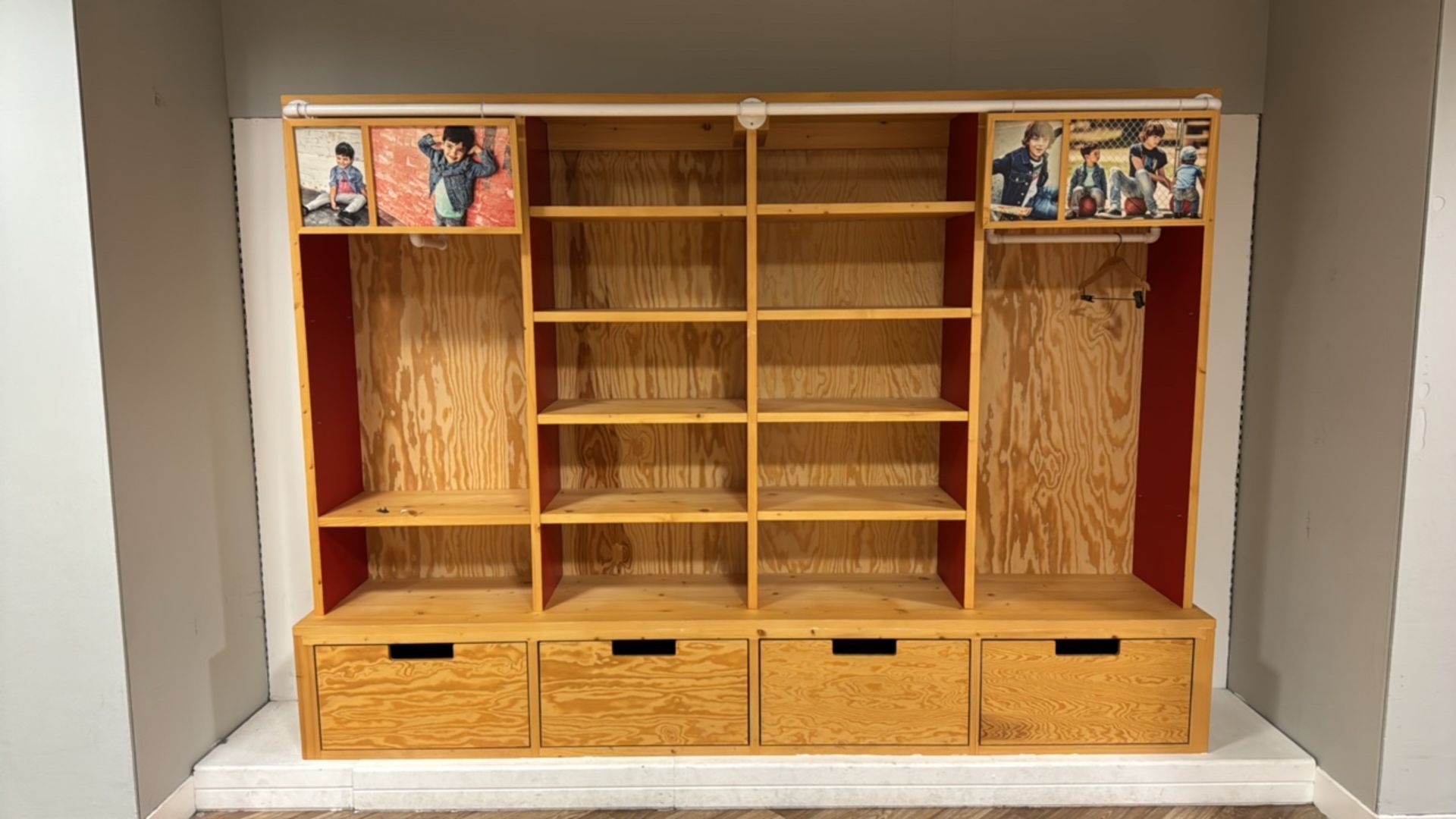 Levis Wooden Wardrobe Wall Unit - Image 8 of 8