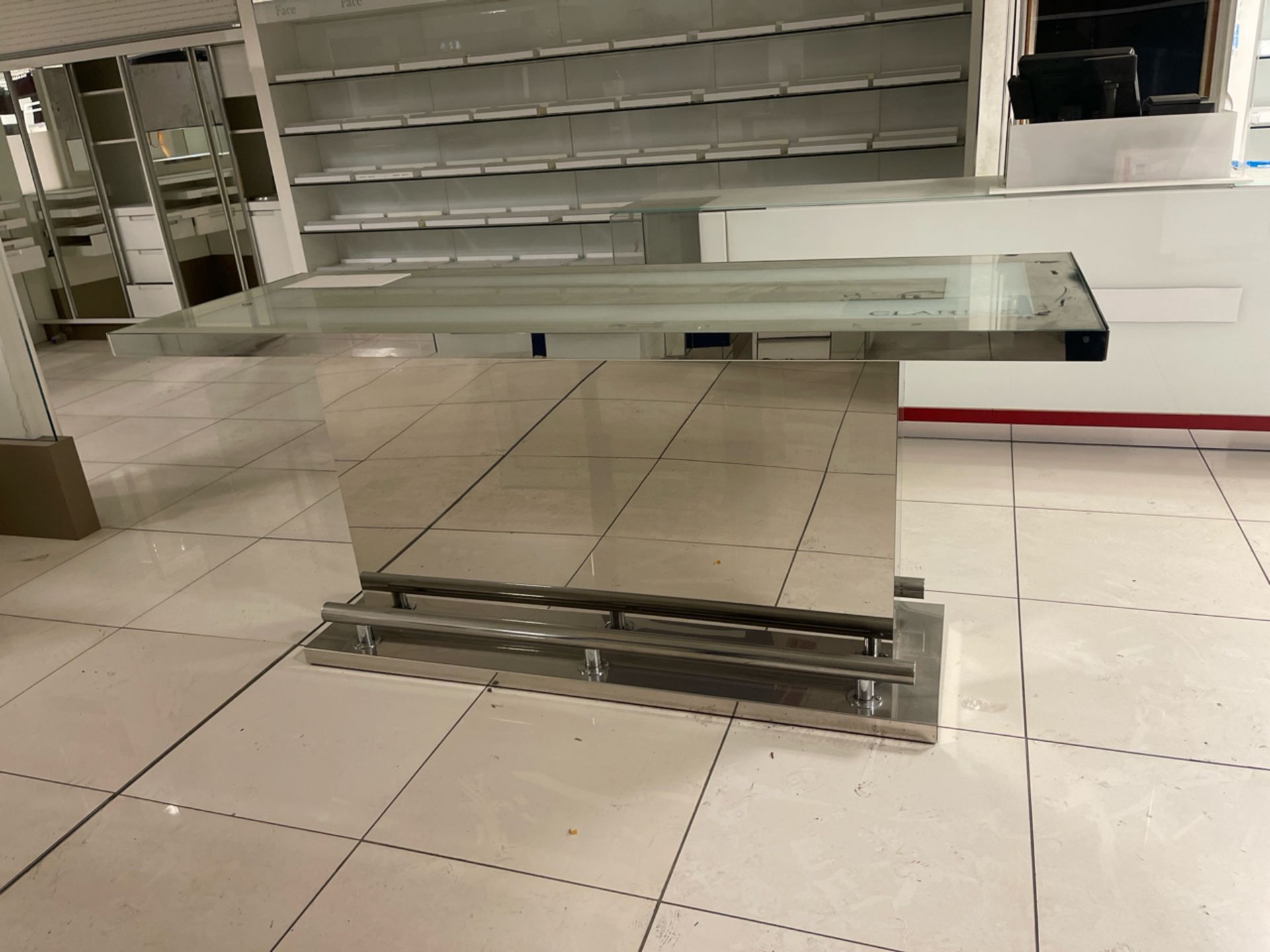 Clarins Mirrored Table