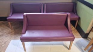 Purple Sofas x3