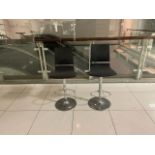 Pair Of Black Bar Stools