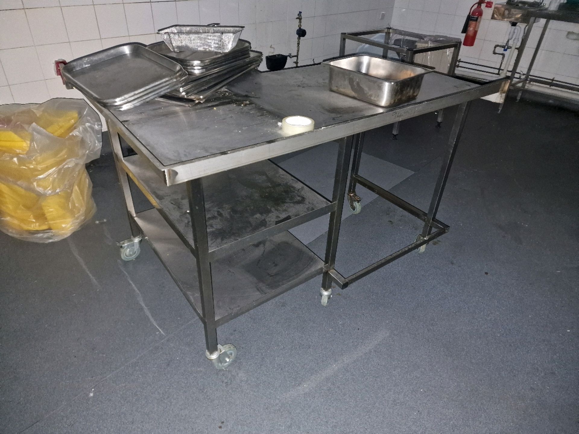 Stainless Steel Corner Table - Image 3 of 3