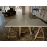 Wood Display Tables x2