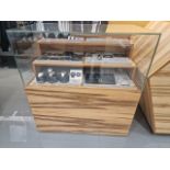 Glass and Wood Display Unit