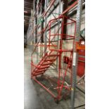 Red Mobile Step Ladder