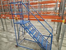 Blue Mobile Step Ladder