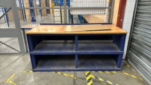 Blue Metal Boxed Work Bench