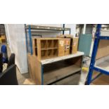 Metal Work Bench With Shelf