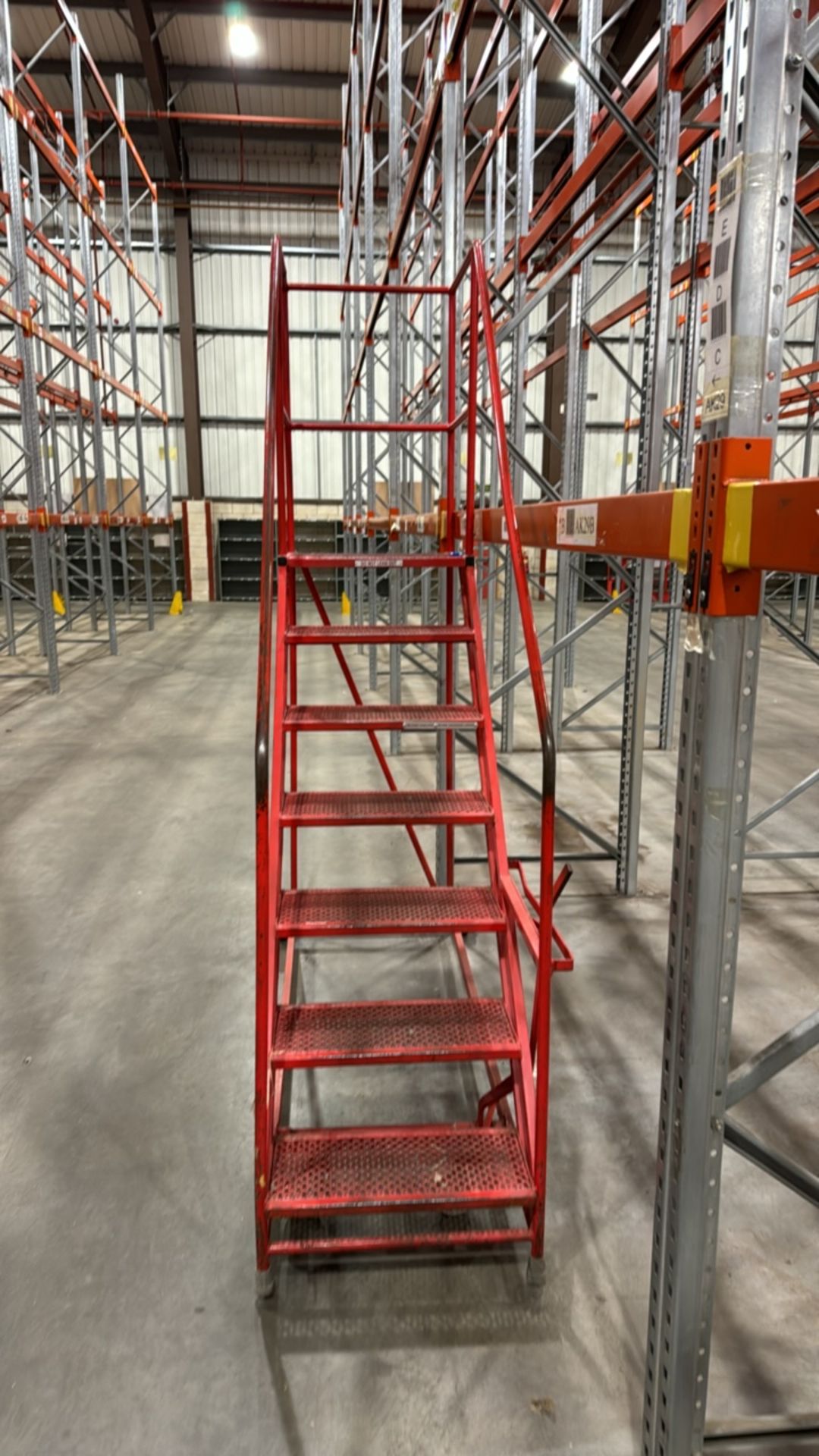 Red Mobile Step Ladder - Image 2 of 3