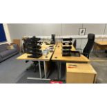 Office Desk & Chairs x4