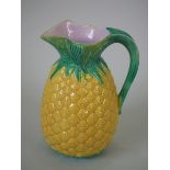 English Majolica pineapple jug