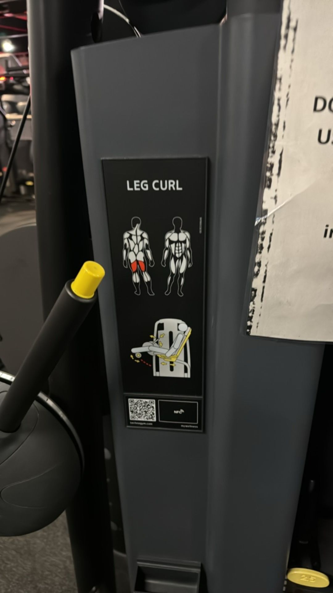 Technogym Leg Curl - Image 3 of 5