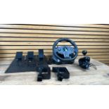 Subsonic GS 850X Universal Gaming Steering Wheel With Vibration, Pedals & Gears