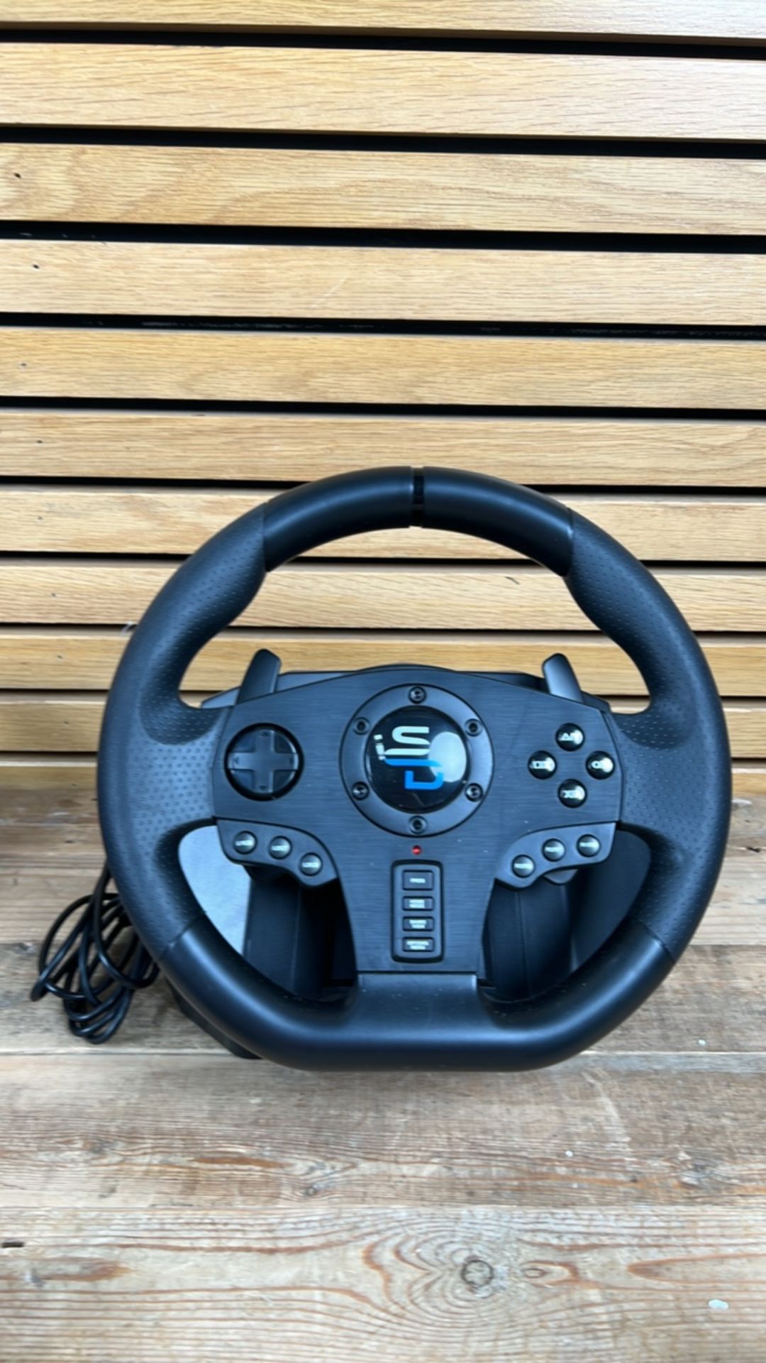 Subsonic GS 850X Universal Gaming Steering Wheel With Vibration, Pedals & Gears - Image 2 of 9