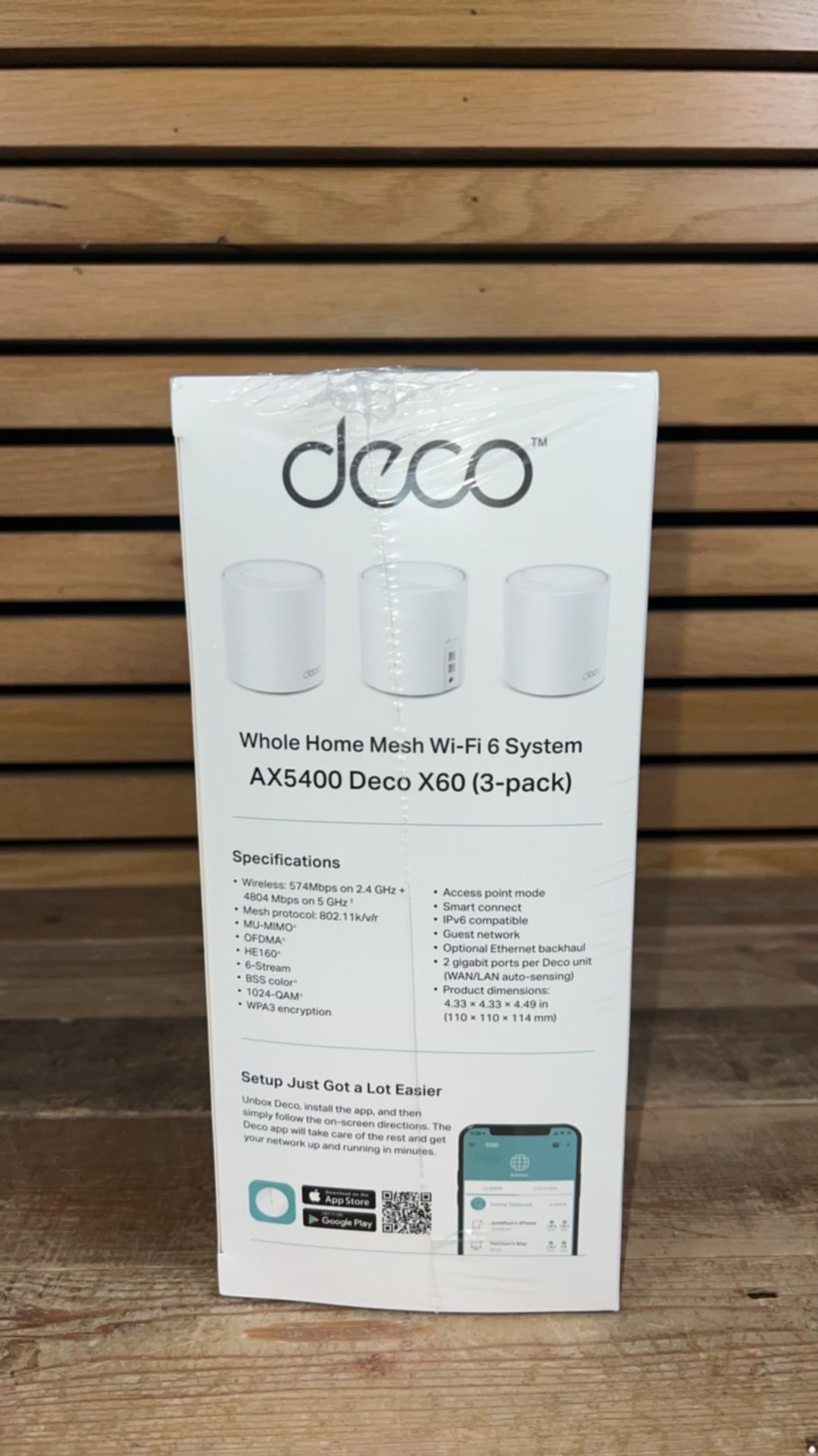 Tp-Link Deco X60 Ax5400 Whole Home Mesh Wi-Fi 6 System 3 Pack - Bild 2 aus 4