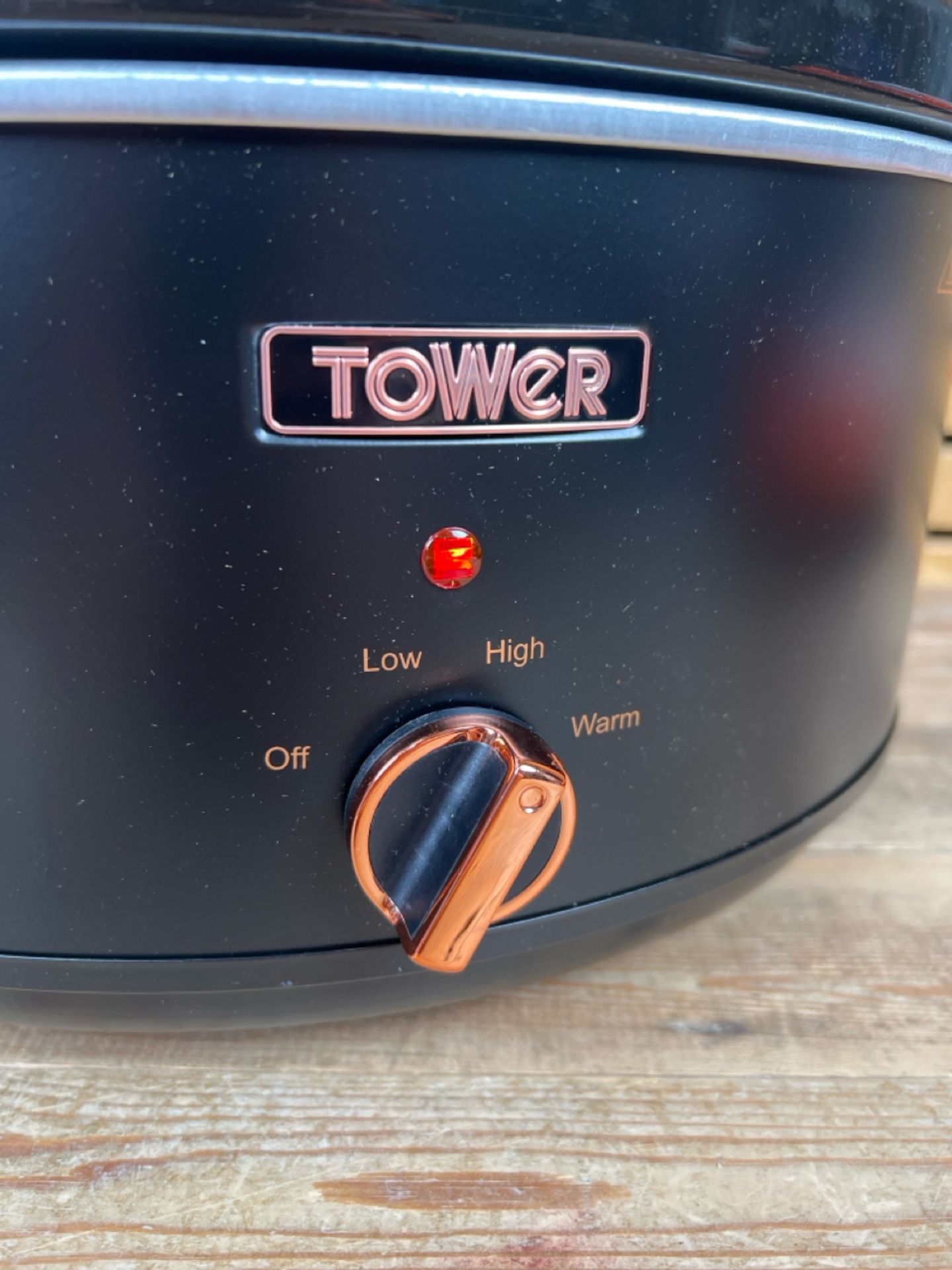 Tower Cavaletto Rose Gold Edition 6.5Litre Black Slow Cooker - Image 3 of 4