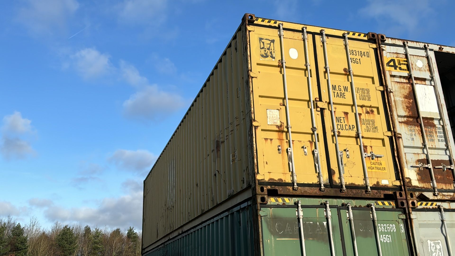 Shipping container, 48 (MSCU883184045G1) - Image 3 of 3