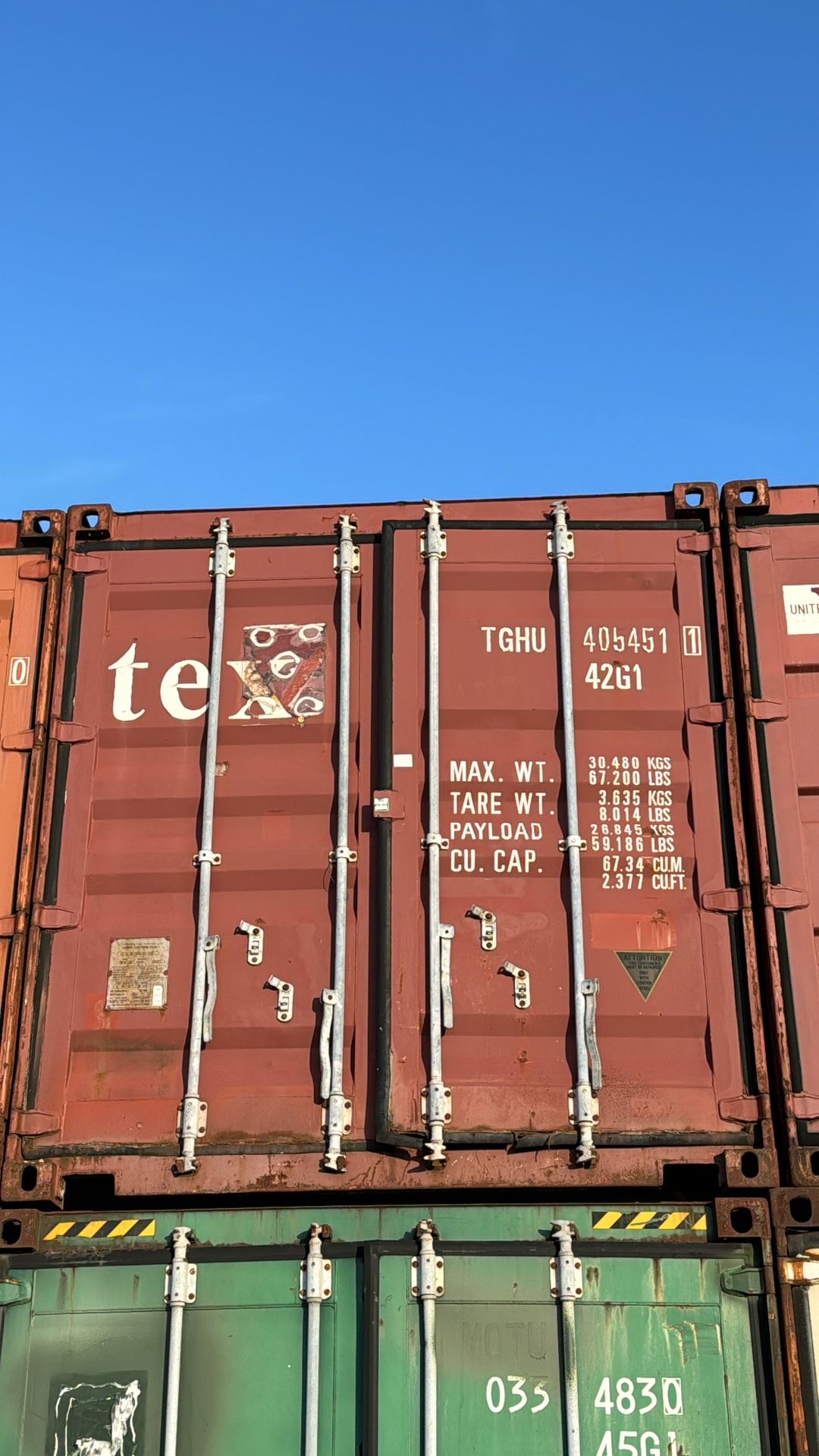 Shipping Container - 29 (TGHU405451142G1)