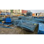 Large Quantity of Pallet Racking, Bars, Mesh Shelving & Supporting Structual Parts.