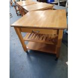 Square Table With Drawer& Slide Out Leaf