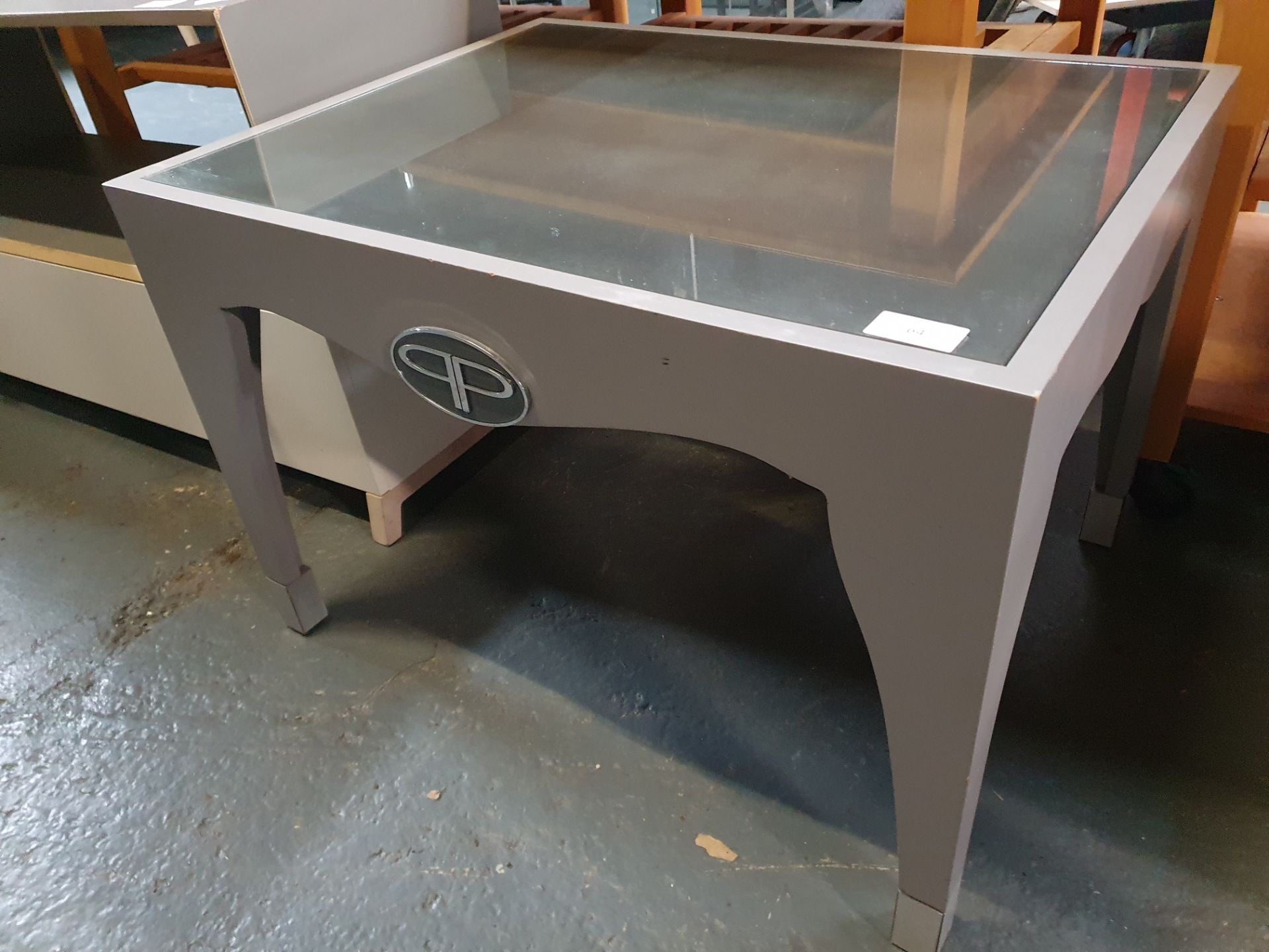 Low Level Table With Mirrored Top - Image 2 of 2