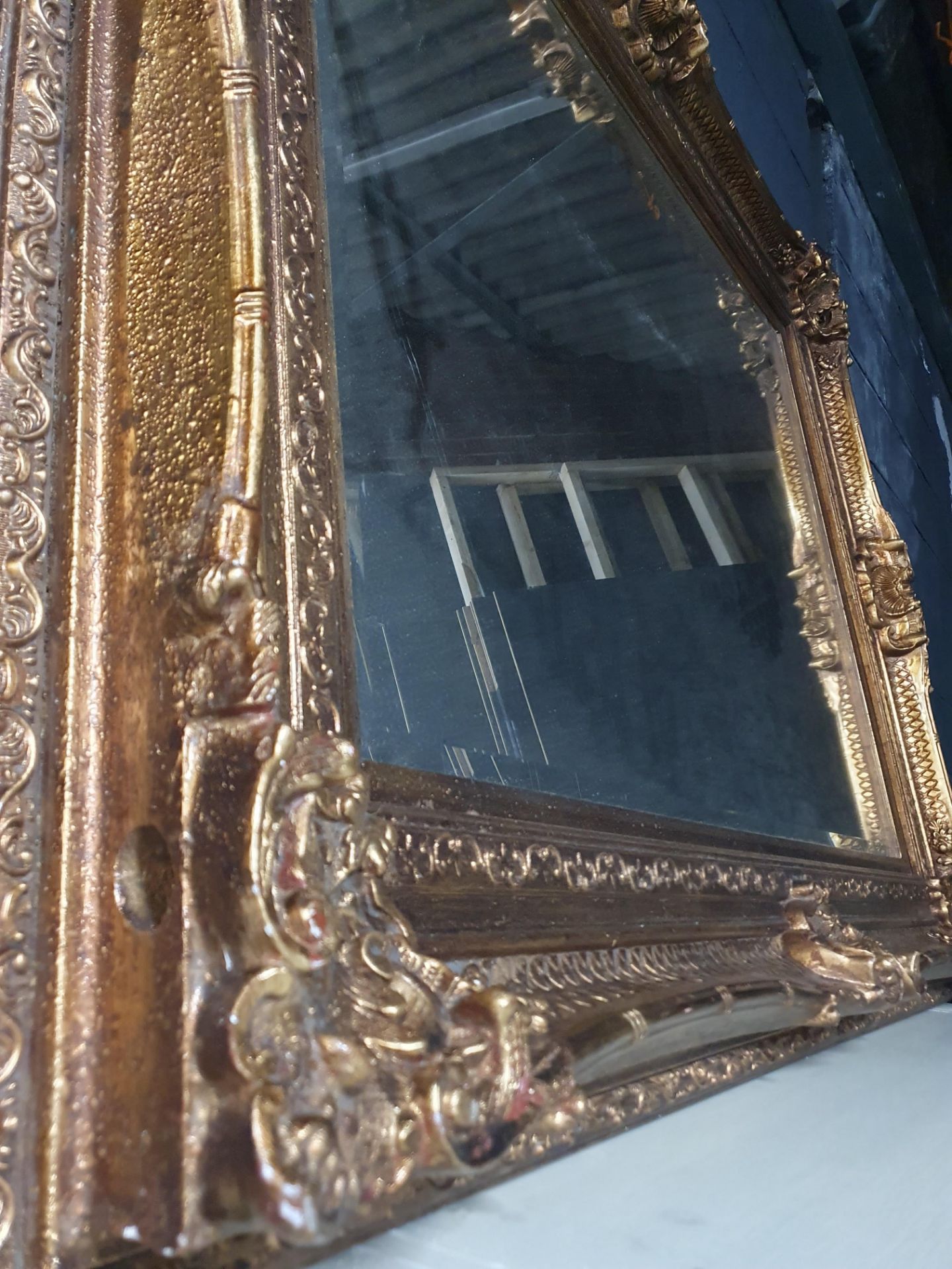 Large Ornate Wall Mirror - Image 3 of 3