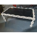 White Industrial Chain Link Coffee Table