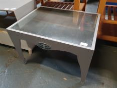 Low Level Table With Mirrored Top