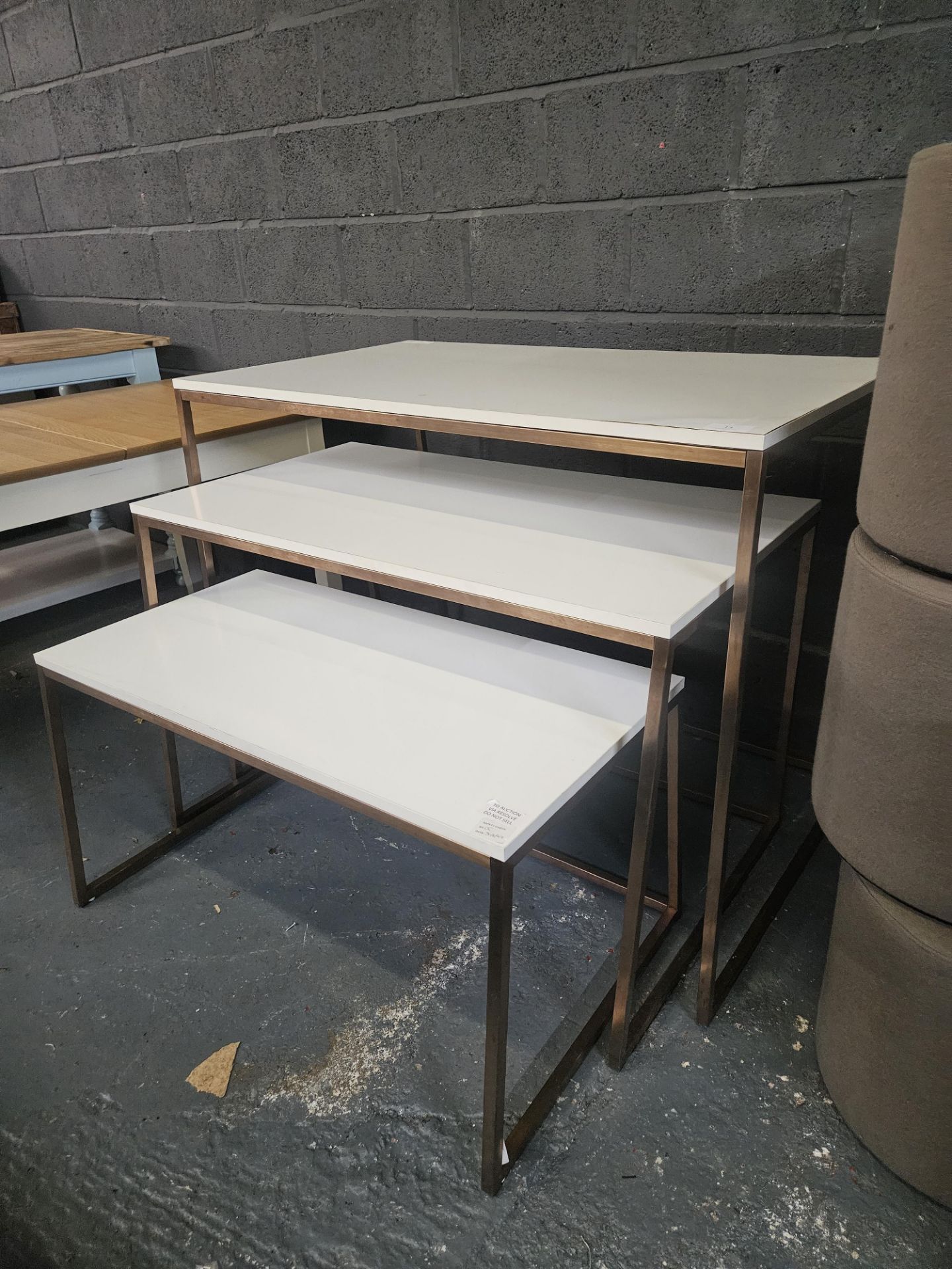 Nesting Display Tables x3 - Image 2 of 3