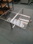 Heavy Metal & Polycarbonate Coffee Table