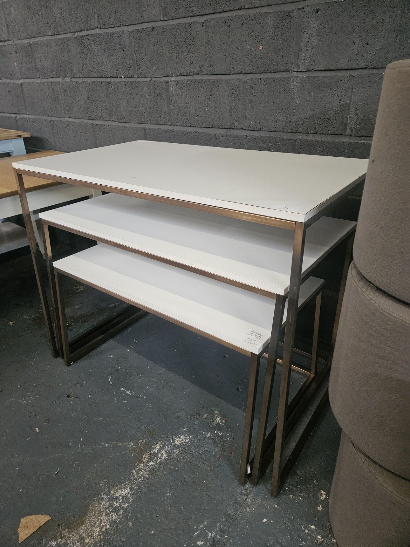Nesting Display Tables x3 - Image 3 of 3