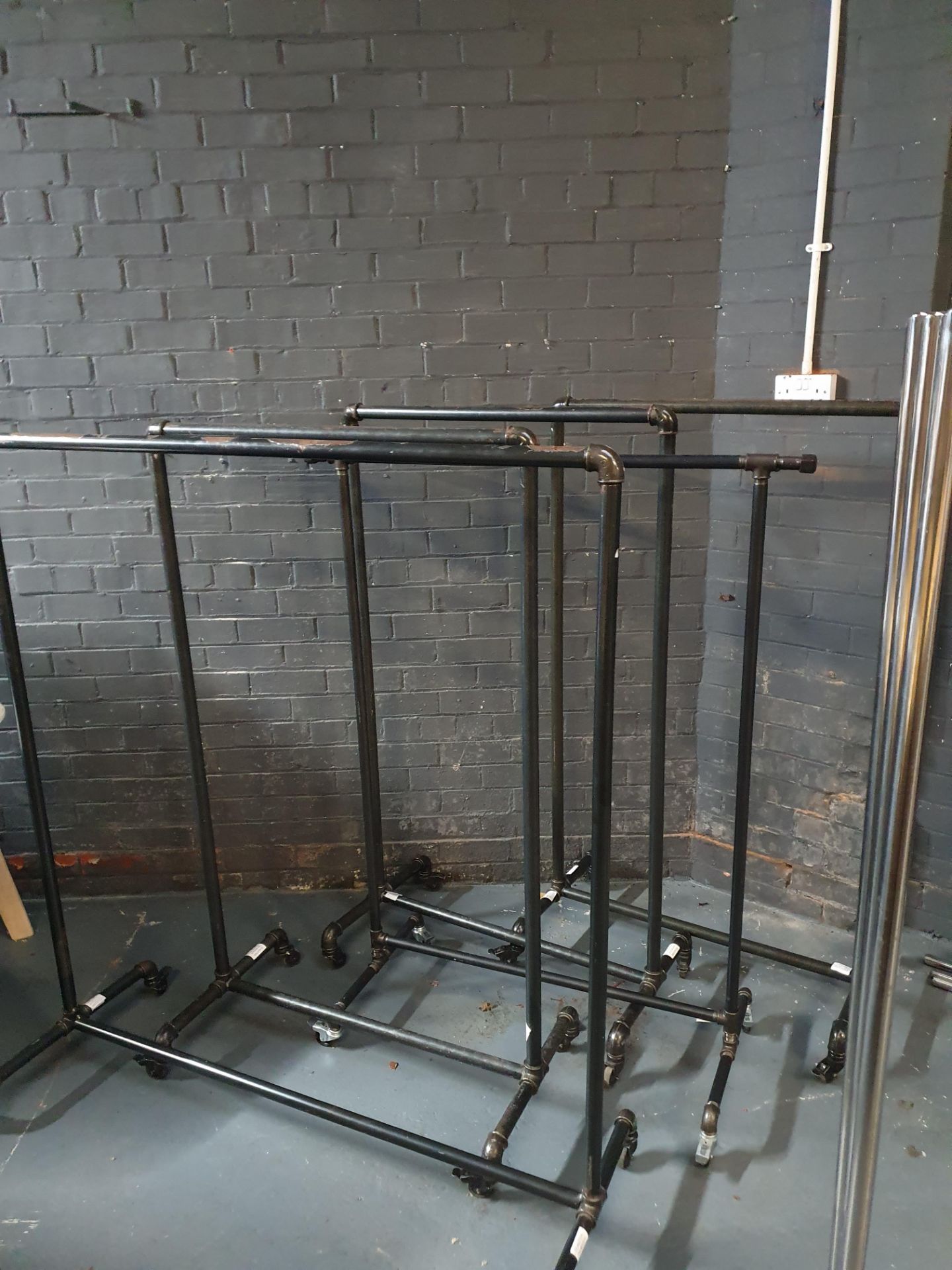Industrial Style Clothes Rails x5