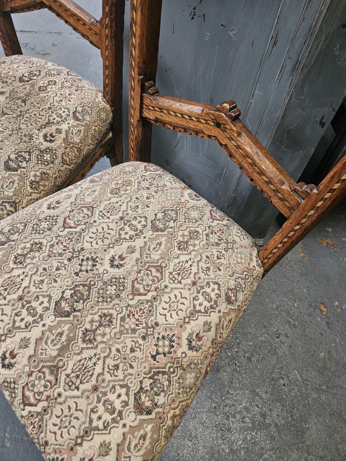 Vintage Chairs x2 - Image 3 of 4