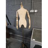 Barbour Articulated Mannequin Bust On Stand
