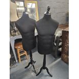 Lightweight Mannequin Busts On Stands x2