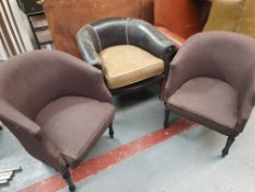 Tub Chairs x3