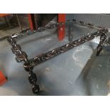 Industrial Chain Link Coffee Table
