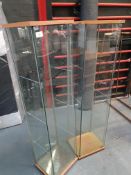 Glass Display Cabinets x2
