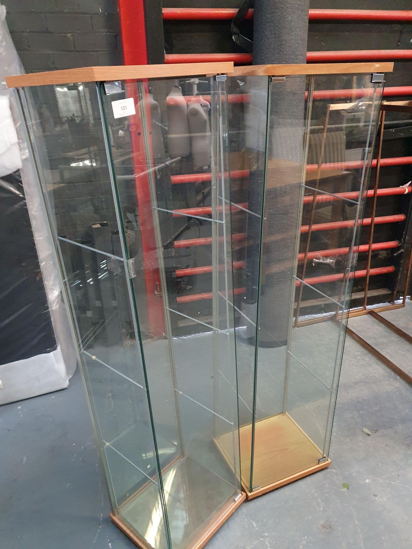 Glass Display Cabinets x2