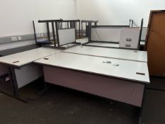 Grey Office Desks x8