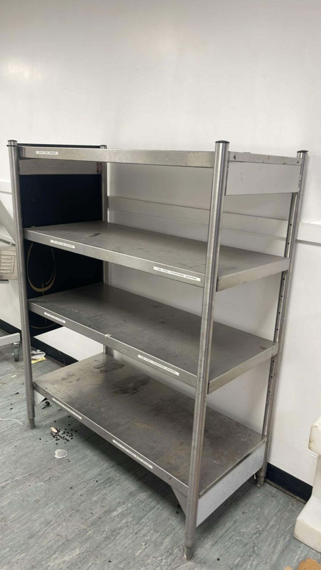4 Shelve Stainless Steel Unit - Image 4 of 5